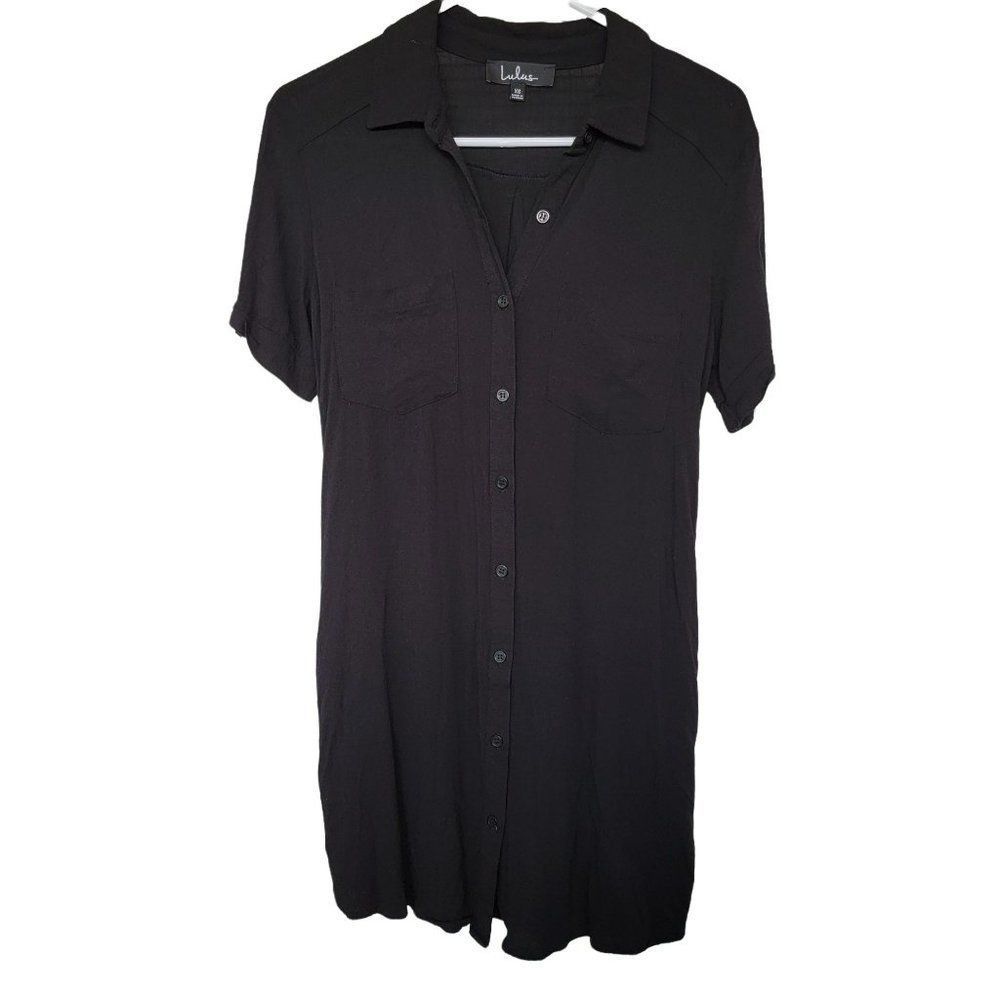 Lulu's Black Shirt Dress Size XS